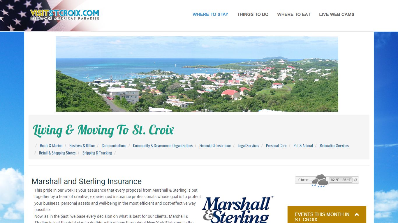 Marshall & Sterling Insurance in St. Croix